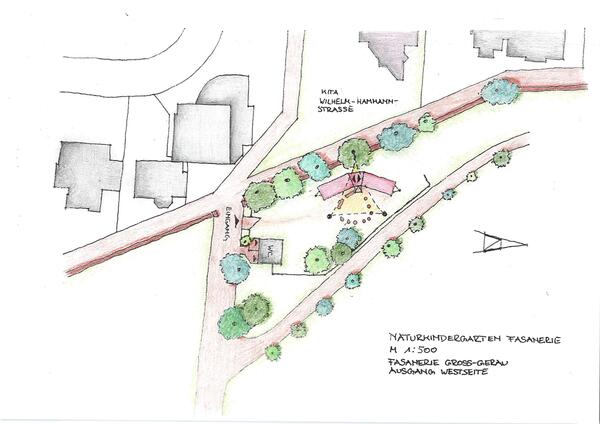 Lageplan Natur-KITA Fasanerie