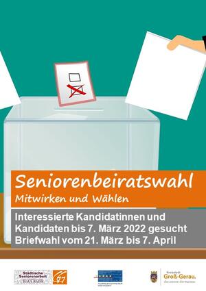 Flyer Seniorenbeiratswahl 2022