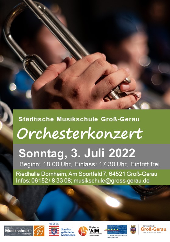 Plakat Orchesterkonzert Juli 2022
