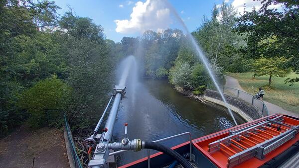 Feuerwehreinsatz am Fasanerieteich