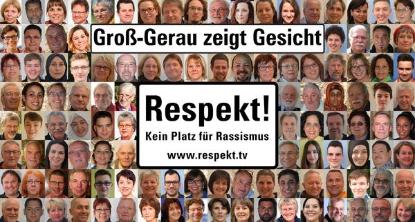 Plakataktion Groß-Gerau zeigt Gesicht. Respekt! Kein Platz für Rassismus