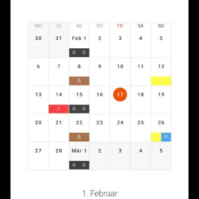 Abfall-App Kalender