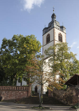 Blick auf die evangelische Stadtkirche Groß-Gerau