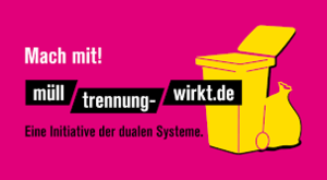 Grafik zur Aktion "Mach mit - M&uuml;lltrennung wirkt".