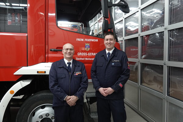 Fritz Hammann und Lars Pogarell Feuerwehr Wallerst&auml;dten