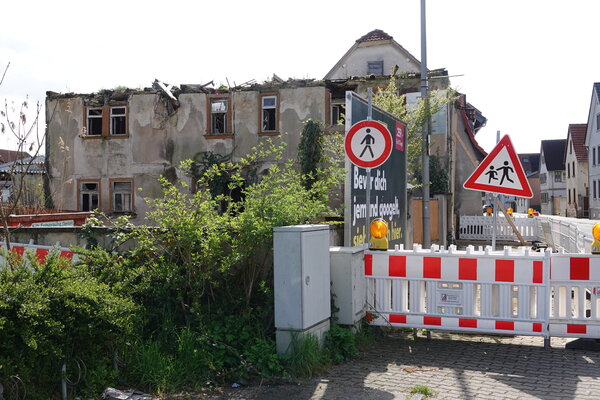 Sicherungsma&szlig;nahmen Gernsheimer Landstra&szlig;e