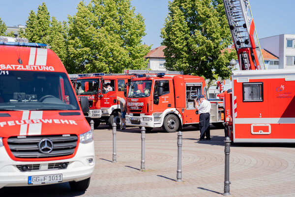 Marktfr&uuml;hst&uuml;ck Feuerwehrfahrzeuge 23. Mai 2026