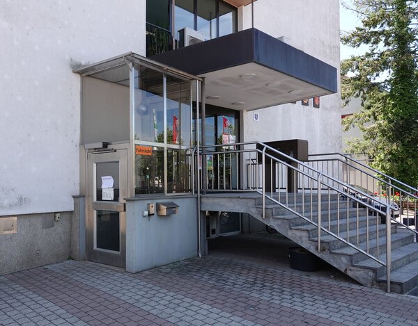 Au&szlig;enaufzug Stadthaus defekt 28. Mai 2026