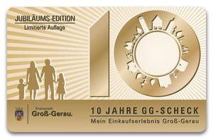 Einkaufsgutschein Sonderauflage gold GG-Scheck