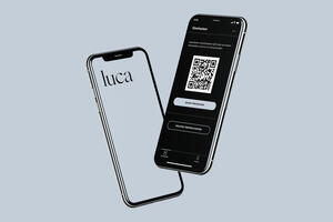 Symbolfoto der luca-App auf einem Smartphone
