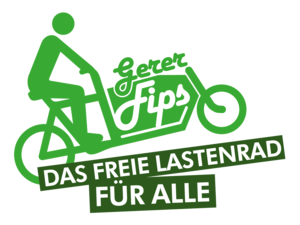 Logo zur Aktion "Gerer Fips", das freie Lastenrad f&uuml;r alle.